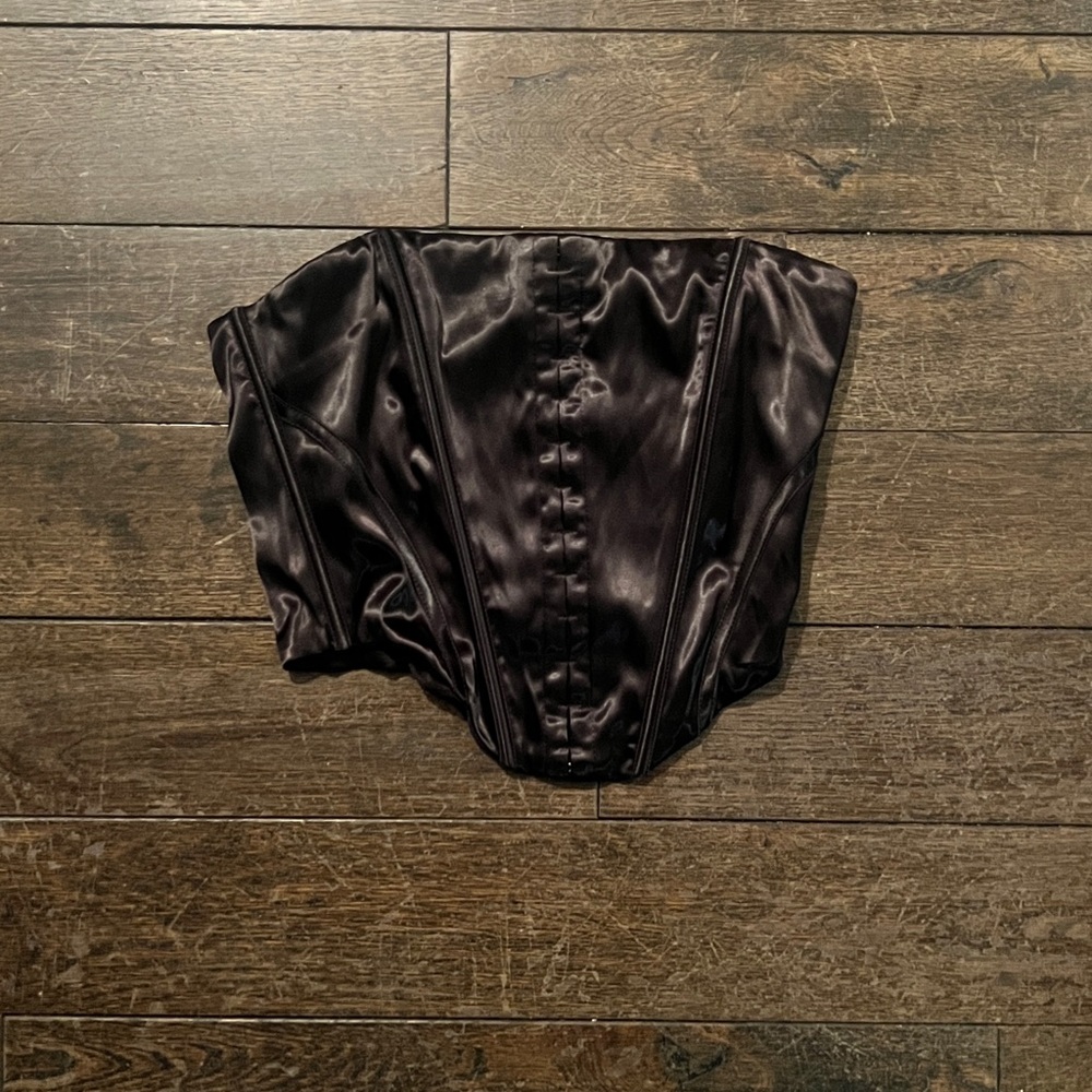 Satin corset top